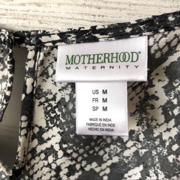 MOTHERHOOD Snake Skin Color Block Blouse - Picture 7 of 8
